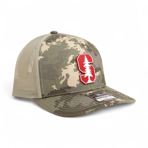Stanford Cardinal 3D Snapback Trucker Hat- Military Digital Camo - Picture 1 of 3